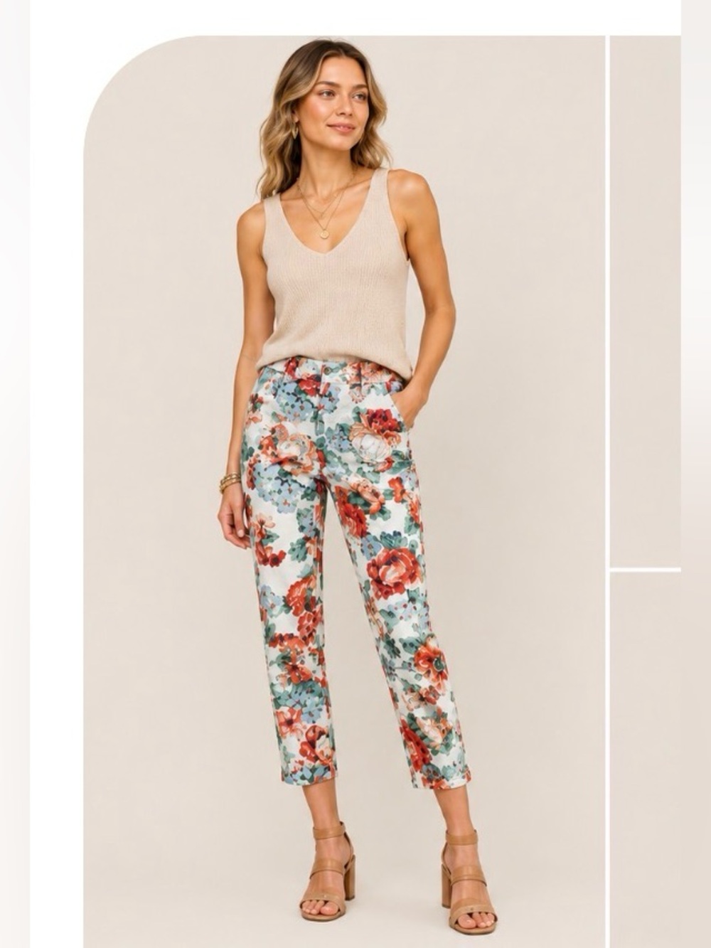 Anthropologie Cartonnier Tapestry Floral Charlie Trousers